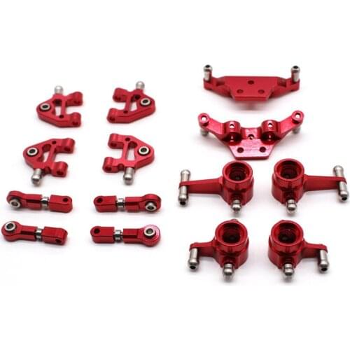 Metal Upgraded Parts Steering Cup Swing Arm Shock Absorber Plate Set for Wltoys P929 P939 K969 K979 K989 K999 1/28 RC Car