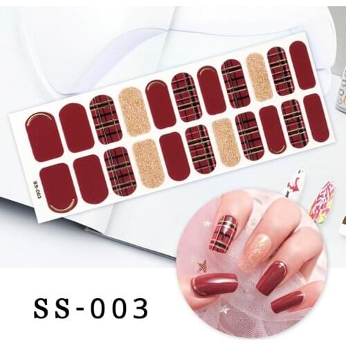 22Tips Pure Color Hot Nail Stickers Full Cover Nail Polish Stickers Minimalist Design Nail Art Stickers for Nails Birthday Gifts