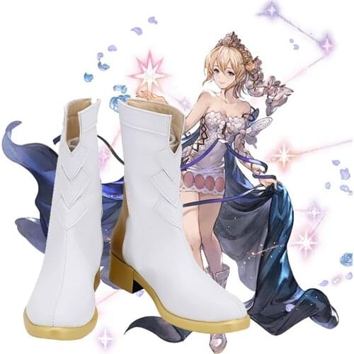 GBF Europa Shoes Cosplay Granblue Fantasy Europa Cosplay Boots Custom Made Shoes Any Size