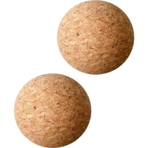 2 Pieces Wooden Cork Ball Wine Stopper, Cork Ball Stopper for Wine Decanter Carafe Bottle Replacement 2.4 Inch/ 6.1 cm