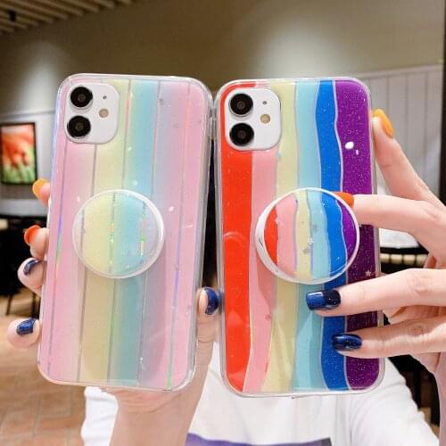 Rainbow Phone Case For Samsung S Note 20 9 10 8 A02S A71 A70 A50 A20S A21S A30 A91 A51 A81 A12 A31 A750 A10S Plus Pro Cover
