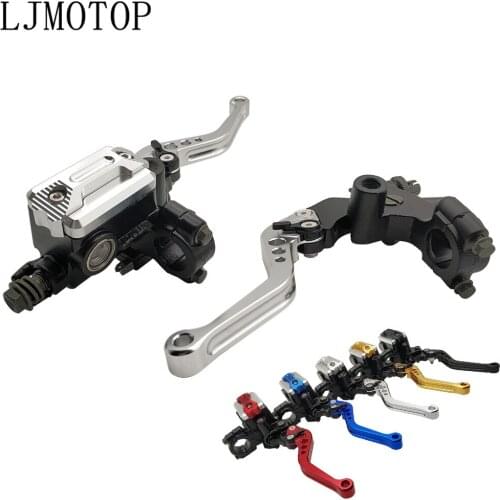 22mm Motorcycle Brake Clutch Levers Cable Clutch Reservoir For YAMAHA XT250 TRICKER DT230 DT 125 230 LANZA KAWASAKI Accessories