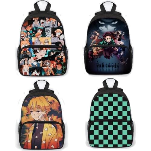 New Anime Demon Slayer Kimetsuno Yaiba Backpack Multi-pocket Boys&Girls School Bag For teenage Girls Mochila Mujer
