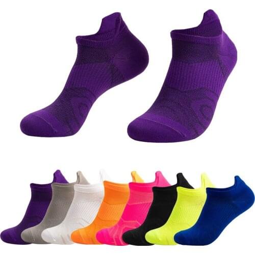 Sport Ankle Men Boat Socks Nylon Outdoor Basketball Bike Running Football Breathable Non-Slip Candy Color No Show Women Sock