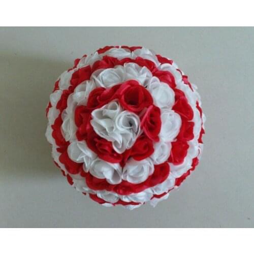 SPR Wedding Kissing flower ball 30cm mix color plastic inner wedding artificial rose decoration Party decorative