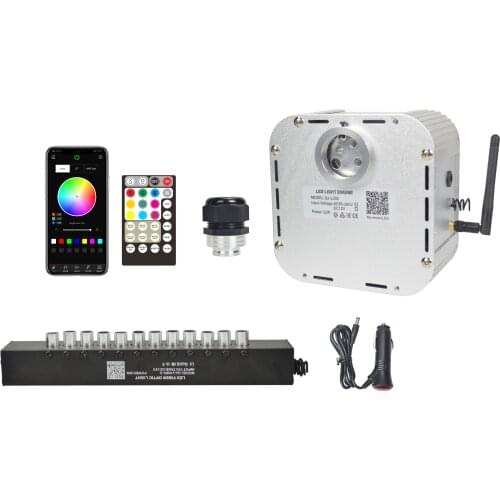 32W TWINKLE Effect RGBW Smart APP RF shooting star Control LED car star sky ceiling kit