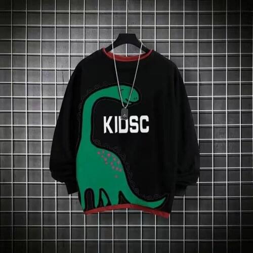Boys Sweatshirts Autumn clothes long-sleeve T-shirt Cartoon Dinosaur Print Pullover Teens Childens Clothing T shirt Tops