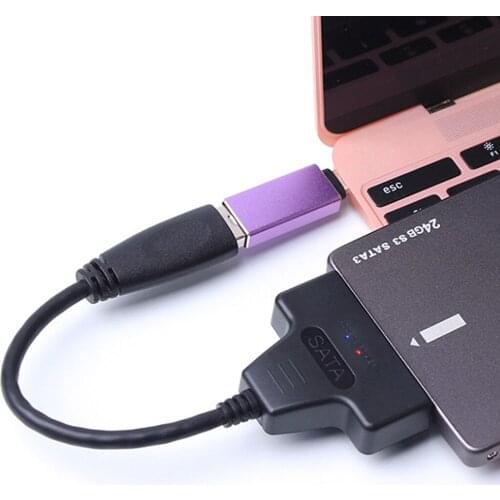 USB 3.0 SATA 3 Cable Sata to USB Adapter Up to 6 Gbps Support 2.5 Inches External SSD HDD Hard Drive 20cm Length