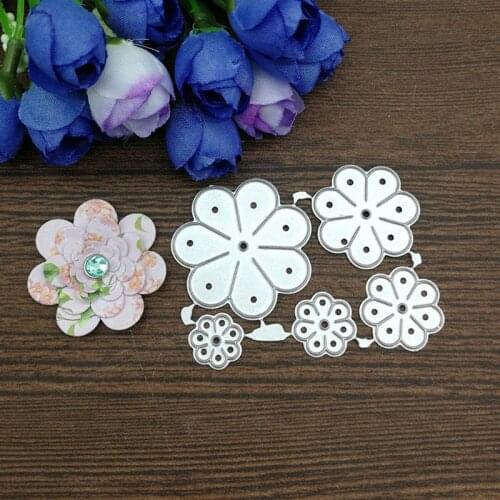Flower Petals Metal Cutting Dies Stencil Scrapbooking DIY Album Stamp Paper Card Embossing Decor