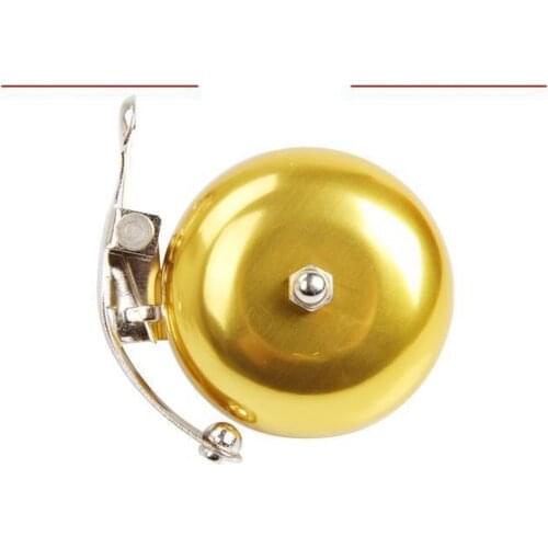 Bicycle Bell Ring Handlebar Cycling Classic Horn Alarm Accessory Bicycle Metal Bell Ring Loud Sound One Touch Cycle Push Bike