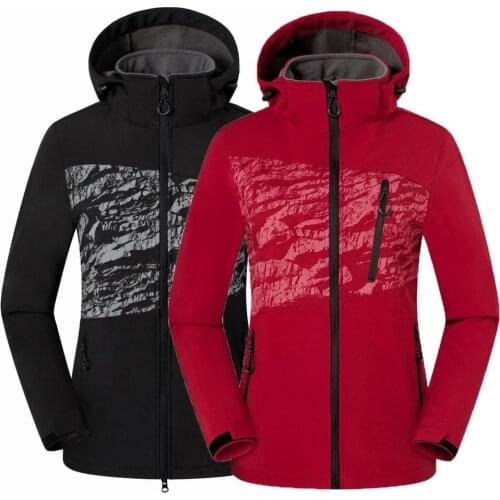 Women Fleece Softshell Jacket Winter Waterproof Jackets Outdoor Sports Hiking Trekking Skiing Female Windproof Thermal Coats