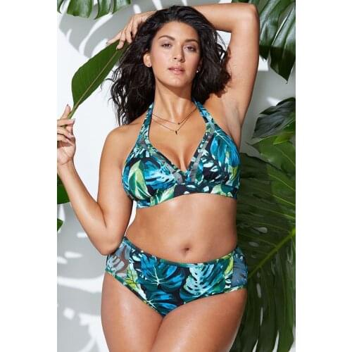 FlowerDance Bathing Suit Women Bikini Swimwear Women Wire Free Swim Suit Sexy Sports Swimming Two Piece Split Field