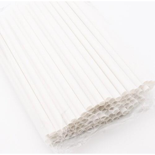 100Pcs 200*8mm Disposable Pear Drinking Straw Set Bamboo Fiber Straw Bubble Tea Juice Straight Drinks Straws Bar Party Accessory