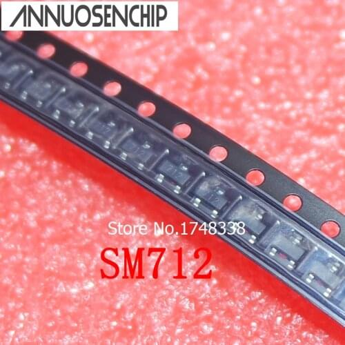 100PCS SM712.TCT SM712 TCT 712 SOT-23 RS-485 New & original