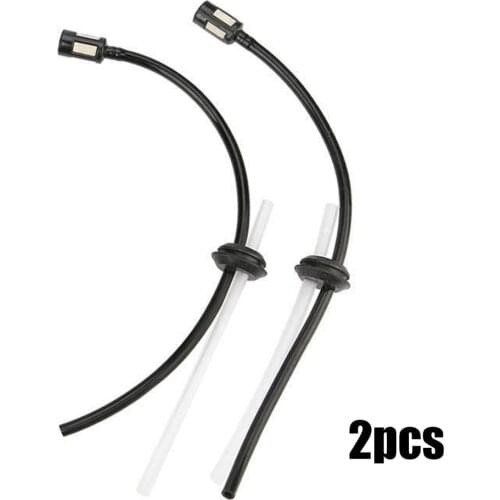 2pcs Fuel Hose Pipe With Tank Filter Petrol Strimmer Fuel Pipe Hose Tube With Tank Filter Assy Grommet Chainsaw