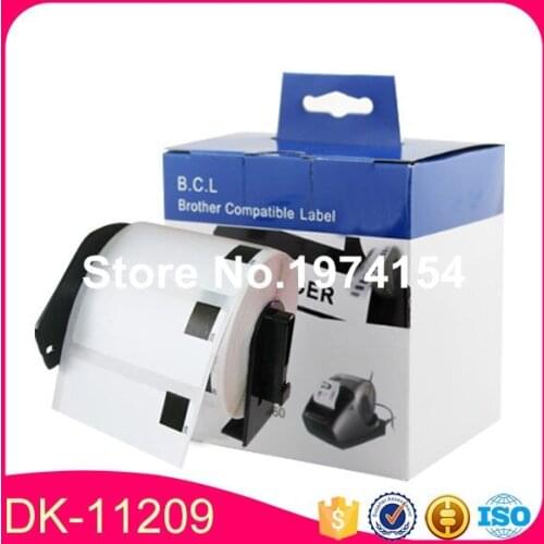 40 x Rolls Brother 11209 DK-11209 DK11209 DK 1209 DK-1209 DK1209 Compatible Labels with permanent holder