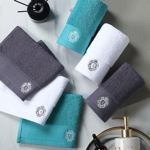 AHSNME Royal dedicated 33x33cm 100% cotton towels Hotel SPA club sauna beauty salon small towel face towel free custom LOGO