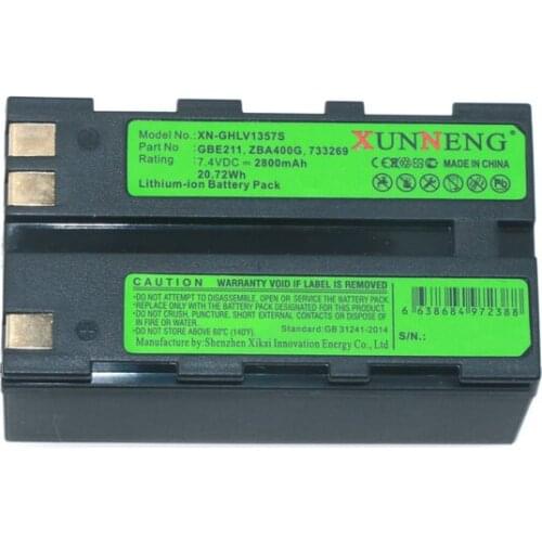 XunNeng 724117 733269 733270 772806 Battery for GEOMAX ZT80+ Stonex R6 Zoom 20 Zoom 30 Zoom 35 Zoom 80 2800mAh