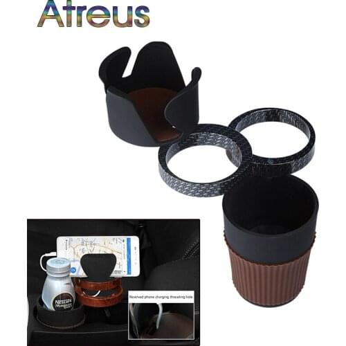 Atreus Car Multifunctional Drink Cup Holder Phone Holder For Peugeot 307 206 207 508 2008 Volvo S60 V70 Lada Granta Vesta Kalina