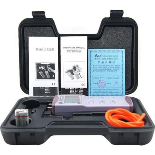 AZ8215 Digital Manometer Vacuum Manometer Resolution 0.01psi Accuracy ±0.3