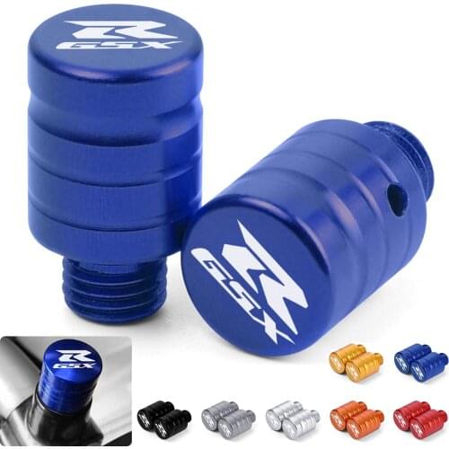 For SUZUKI GSXR 750 600 1000 K1 K2 K3 K4 K5 K6 K7 K8 K9 Universal M8 M10X1.25 Motorcycle CNC Mirror Hole Plug Screw With Logo
