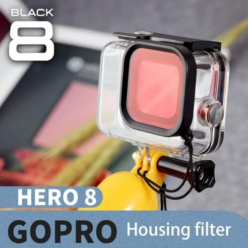 Filter for Gopro Hero 8 Waterproof Case Housing Diving UV Filter Lens Cover For Go Pro 8 Camera Accessories