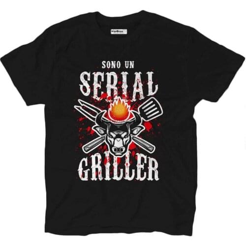T-Shirt Barbecue BBQ Fun Phrases are a Serial Griller Cook Chef shirts