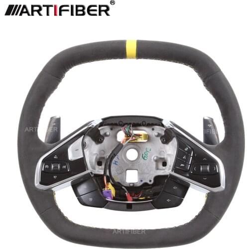 Race Display Carbon Fiber Steering Wheel for Chevrolet C8