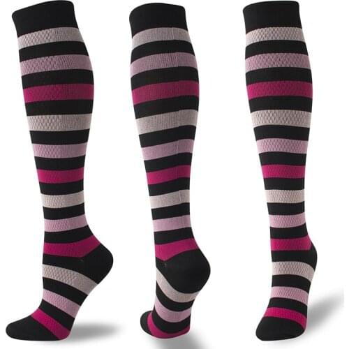 Compression Socks Graduated Pressure Calf Socks Long Socks Leg Support Stretch Compression Stockings Outdoor Sport Men Stockings