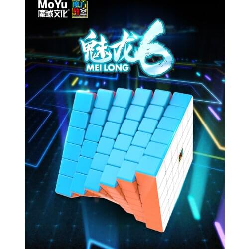 Meilong 6x6 Cube Stickerless Cubo Magico Educational Toys for X'mas gift idea Drop Shipping
