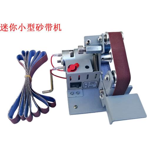 Miniature Mini Belt Machine DIY Polishing Machine Grinding Machine Fixed Angle Knife Sharpening Machine Desktop