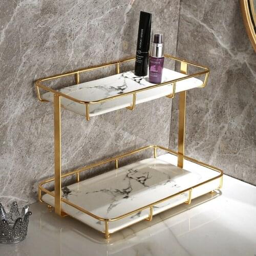 Multifunctional shelf, desktop comb, cosmetic skin care products, hand washing, face wash countertop, finishing storage rack