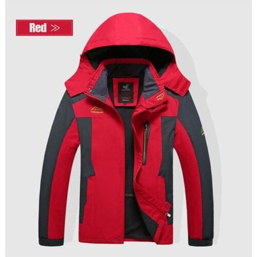 Big Size 5XL,6XL,7XL,8XL Male Jacket Autumn Winter Outdoor Camping Hiking Jackets Men Waterproof Windproof Windbreaker Coats