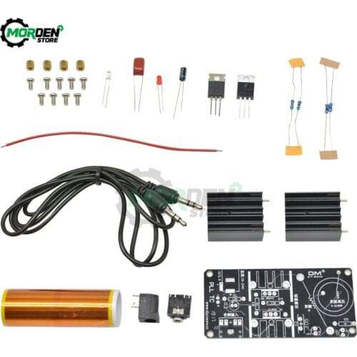 15W Mini Music Tesla Coil Plasma Speaker Tesla Wireless Transmission DIY Kits DC 15-24V