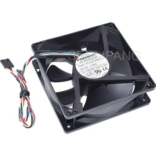 Original PV123812P2BF DC 12V 1.3A 12038 12cm 120*120*38mm 4 Wires Server System Cooling Fan