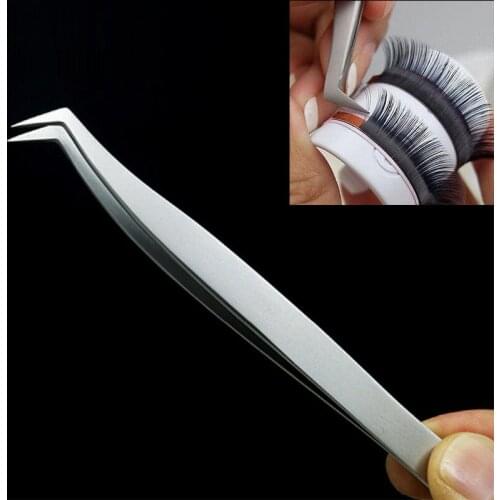 125mm Stainless Steel Extension Lashes Tweezers Tool for 3D 6D Volume Mink Eyelash Makeup Tools