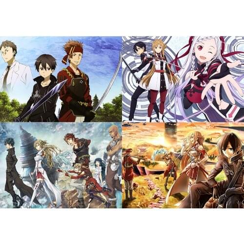 Sword realm Poster Clear Image Wall Stickers Home Decoration High Quality Prints White Coated Paper home art Brand