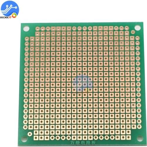 Multi-specification single-sided green oil-plated copper universal board Hole board Experiment board PCB circuit board