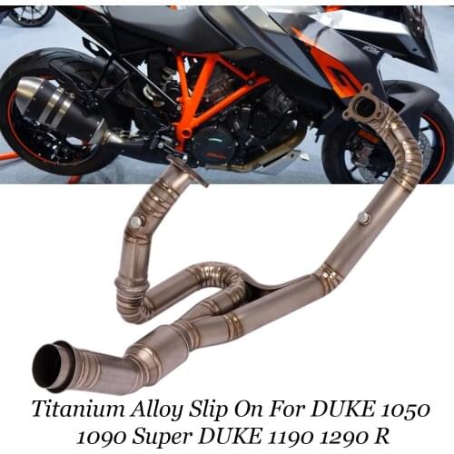 Titanium Alloy Slip On For Super Duke 1050 1090 1190 1290 R Modified Motorcycle Exhaust Connect Link Tube 51Mm