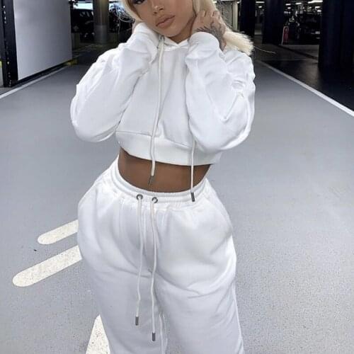 Women Two Piece Set Outfits Autumn Womens Tracksuit Loose Hoodie And Pants Casual Sport Suit Winter 2 Piece Set