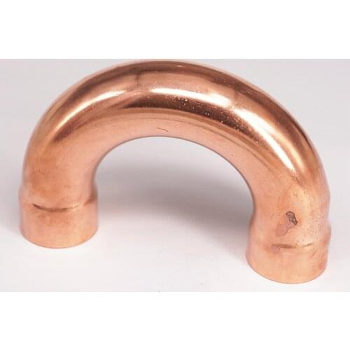 35x1.2x108mm 180 Degree Return Bend Copper End Feed Plumbing Pipe Fitting for gas water oil
