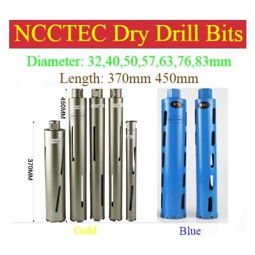 32-200mm crown diamond DRY drilling bits corers/Professional concrete brick wall DRY hole saw, drill without water