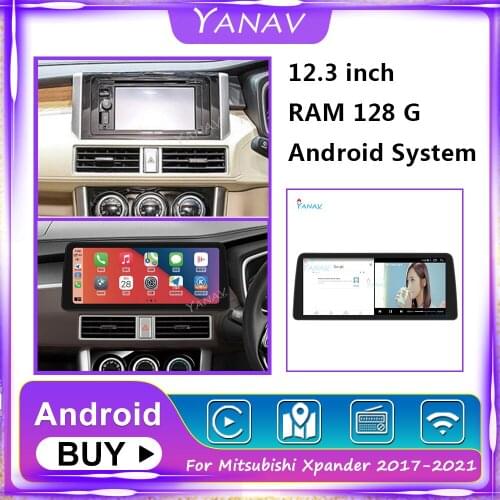 2 Din Android Car Radio Built in carplay For Mitsubishi Xpander 2017-2021 Auto Stereo Multimedia Video GPS Navigation MP3 Player
