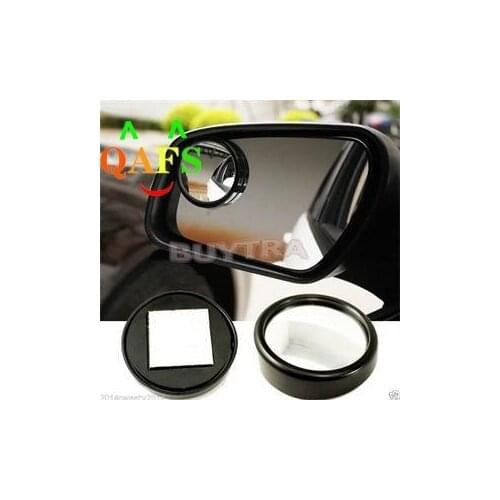 2pcs Car Vehicle Blind Spot Dead Zone Mirror Rear View Mirror Small Round Mirror Angle Round Convex Mirror Auto Side 360 Wide