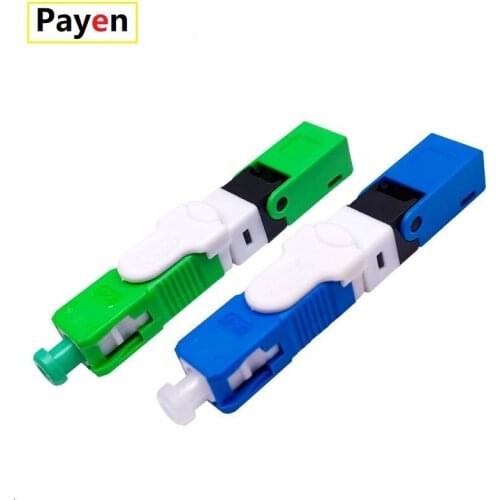 Free Shipping 50/100/200 PCS FTTH ESC250D SC APC and SC UPC Single-Mode Fiber Optic Quick Connector