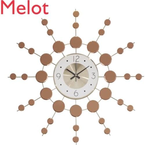 Clock Wall Clock Living Room Modern Simple Home Atmospheric Art Clock Decorative Creative American Light Luxury Nordic Pocket