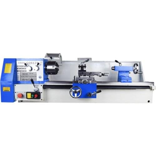 CQ6125 Multi-function High Precision Metal Lathe Micro Lathe Woodworking Bench Lathe Machining Center Small Household Lathe