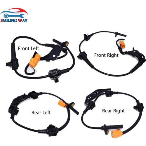 SMILING WAY# Front Rear Left & Right ABS Wheel Speed Sensor For Honda CR-V CRV 2.4L l4 2002 2003 2004 2005 2006 57470S-9A-013