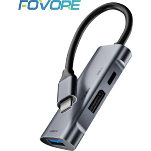 USB C HUB Type-C Docking Station 3 in 1 4K@60Hz DisplayPort PD 60W USB 2.0