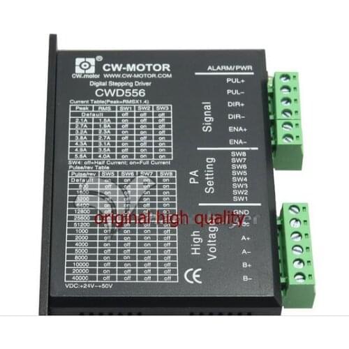2 phase drive Motor driver CWD556 2.1A-5.6A 20V-50VDC hybrid motor drive 512 Mircrostep 57 86 Stepping Motor Driver